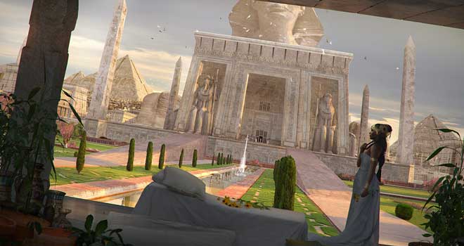 Cleopatra Queen of Egypt Matte Painting