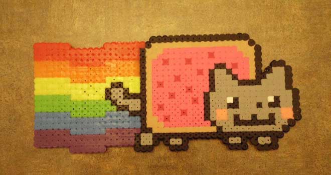 Bead Sprite - Nyan Cat by Cuttlefish43