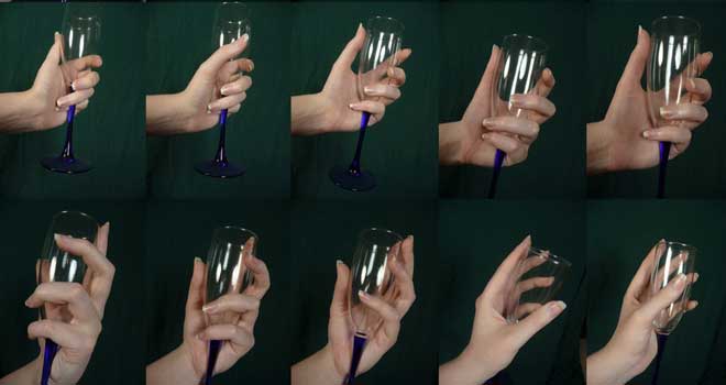 Hand Pose - Champagne Glass by Melissa Offutt