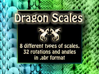 Dragon Scales Brush Set by Cathrine Langwagen