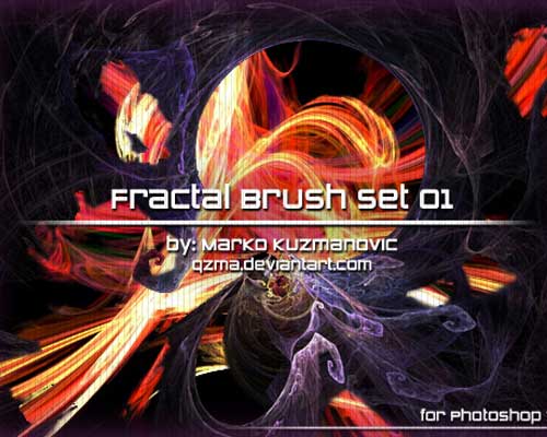 9 Fractal Brush Set by Qzma