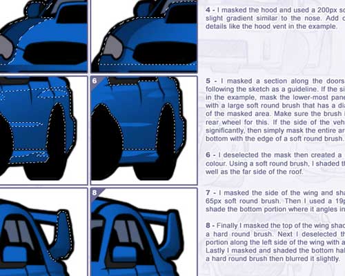 Chibi Car - Colouring Tutorial by Chris Vickers