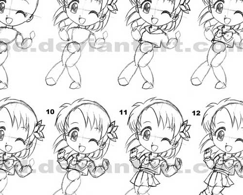 How To Draw Chibi Girl by by Jade Ong