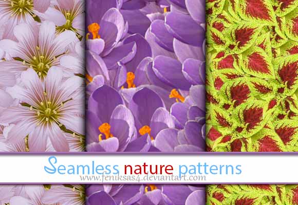 Seamless Nature Patterns by feniksas4